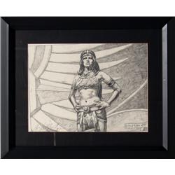 Tim and Greg Hildebrandt, Amazon Princess, Drawing