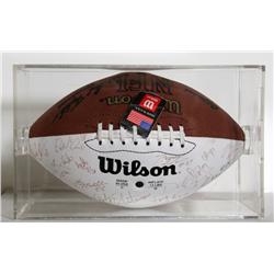Autographed Vikings Superbowl Football