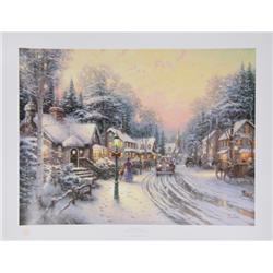 Thomas Kinkade, Village Christmas, Serigraph