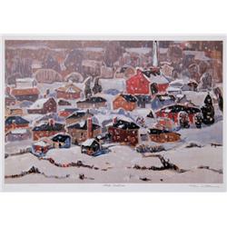 Tom Mathews, White Christmas, Lithograph 