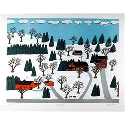 Mike Falco, Winter Day, Serigraph