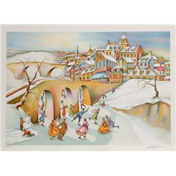 Ari Gradus, Winter Fantasy, Lithograph