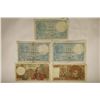 1939, 40, 41, 72 & 75 FRANCE 10 FRANC BILLS
