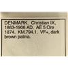 Image 3 : 1874 DENMARK 5 ORE KM-794.1