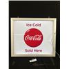 Image 1 : 19"x18" Double Sided Coca Cola Light Up Sign