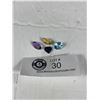 Natural Gemstones 14.00 ct various Sizes & Cuts, Citrine,Amethyst, Blue topaz, blue sapphire