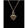 Image 2 : Sterling Silver necklace with Heart Pendant 16' long