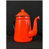 Image 2 : Vintage Red Enamel Tea Pot