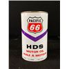 Image 2 : Vintage Pacific 66 HDS Empty Motor Oil Tin