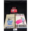 Image 1 : 3 Vintage Hardcover Books, Whistle Up the Inlet, John Belushi, Rising Sun