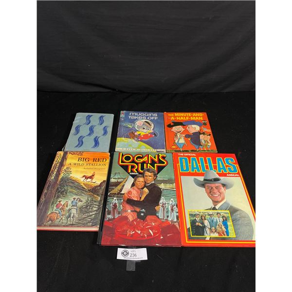 Lot of Vintage TV Show Books and Others, Dallas etc