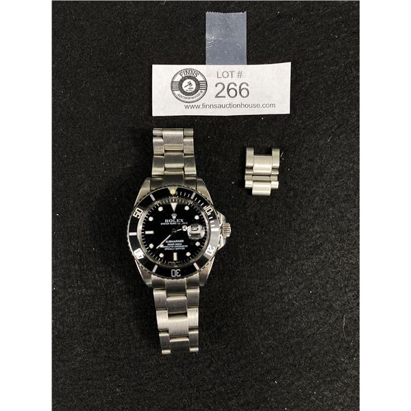 Men's Stainless Steel Rolex Submariner Automatic,Replica,Working, needs cleaning movement,w/spare li