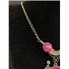 Image 3 : Vintage Silver w/Lace Agate Stones,Pendant-Necklace