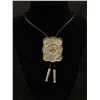 Image 2 : Vintage Western Bolo Tie & Pair of Agate Stone Cufflinks