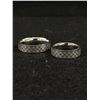 Image 2 : Pair of Matching Stainless Steel Wedding Ring Set, Sizes 21 & 17, Brand New