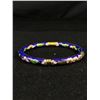 Image 2 : Vintage Gold Tone Enamel Hinged Closonne Bangle