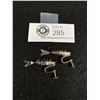 Image 1 : Antique Silver Wiggle Fish Dangling Screw On Earrings