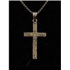 Image 2 : .925 Sterling Silver w/Engraved Cross Pendant Necklace, Marked Epoch