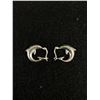 Image 3 : Vintage Sterling Silver 2 Dolphines Pendant w/Chain Necklace & Pair Matching Earrings