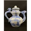 Image 2 : 3 Pcs. Chinese Porcelain Pot w/Lid,Ginger Jar w/Lid & Trinket Box w/Lid