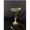 Image 1 : Vintage Brass Bankers/office Lamp