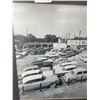 Image 2 : Nicely Framed 25 x 20 Vintage Photograph, 50s Car Lot w/ Great Advertisement