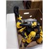 Image 2 : 5 CORDLESS DEWALT TOOLS 2 18VOLT  PLUS BATTERY AND 3 12VOLT PLUS 3 BATTERIES AND CHARGER ALL WORKING