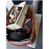 Image 3 : BOX AND TRAY OF EXTENSION CORDS, TOOLS