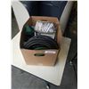 Image 1 : BOX OF WELDING ACCESSORIES, SAFETY GOGGLES, HOSES AND CABLES, WELSING GOGGLES, CLEAR LENSES