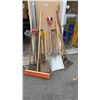 Image 1 : LOT OF GARDEN TOOLS, SHOVELS, RAKES, BROOM