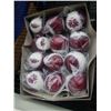 Image 2 : METAL FIRST AID KIT AND 12 NEW BASEBALLS