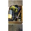 Image 2 : 2 BOXES OF TOOLS, SHOP SUPPLIES, POWER TOOLS