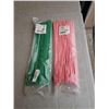 Image 1 : 200 NEW TYTONHELLERMANN 21 INCH CABLE TIES - PINK AND GREEN