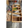 Image 8 : BOX AND CONTAINERS OF SHOP SUPPLIES, DRILL BITS, TOOLS