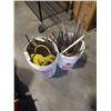 Image 1 : 2 PAILS OF LONG BOLTS, ROPE