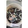 Image 3 : 2 PAILS OF PIPE FITTINGS, NUTS AND BOLTS