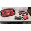 Image 1 : MILWAUKEE M18 CORDLESS TOOL SET, INLCUDES MUTI TOOL, 2 HAMMER DRILLS, FUEL BRUSHLESS IMPACT GUN, RED