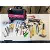 Image 1 : HUSKY TOOL BAG WITH TOOLS, PLIERS, HAMMERS, SCREWDRIVERS