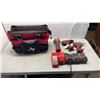 Image 1 : MILWAUKEE M18 CORDLESS TOOL SET, CUT OFF/GRINDER, HAMMER DRILL AND IMPACT DRIVER, XC5.0, XC4.0 AND X