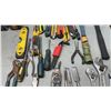 Image 8 : TOOL PAIL WITH TOOLS, WRENCHES, PRY BAR, HAMMERS