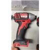 Image 8 : MILWAUKEE M18 CORDLESS TOOL SET, INCLUDES 2 IMPACT GUNS, DRILL, RED LITHIUM 2.0 BATTERY, CP1.5 BATTE