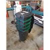 Image 1 : 5 WASTE BINS WITH BUILT IN LIDS