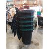 Image 3 : 5 WASTE BINS WITH BUILT IN LIDS