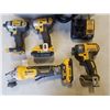 Image 1 : DEWALT 20VMAX CORDLESS TOOL SET, INCLUDES BRUSHLESS XR 4-1/2 INCH GRINDER, BRUSHLESS XR IMPACT DRIVE