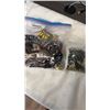 Image 1 : SMALL AND LARGE BAG OF COSTUME JEWELRY AND PARTS