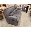 Image 2 : FLOOR MODEL GREY STITCHED RECLINER SOFA