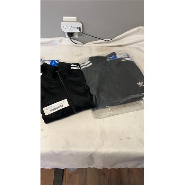 2 NEW ADIDAS JACKETS SIZE MEDIUM AND LARGE