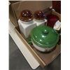 Image 3 : SOUP TUREEN, 2 CANNISTERS, GLASS VASES, PUNCH BOWLS