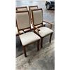 Image 2 : 5 WOOD DINING CHAIRS