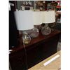 Image 1 : 3 GLASS TABLE LAMPS